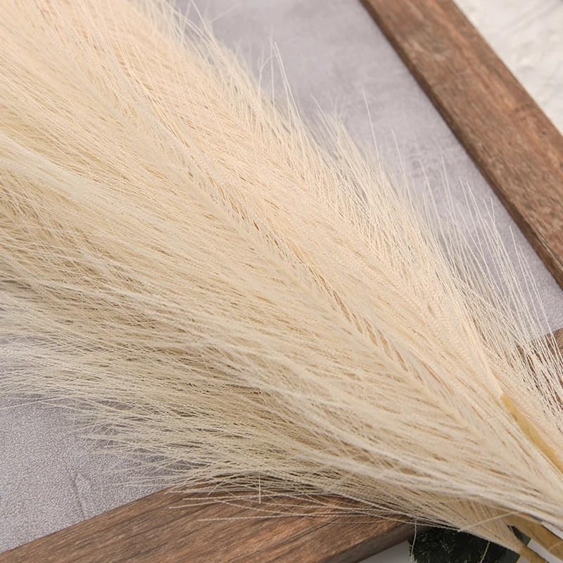 Miniatura 5 de 10 unidades1 paquete de 21.3 in artificial esponjoso pampa decoración de Halloween fiesta naranja hierba hierba DIY hogar boda plantas decoraciones