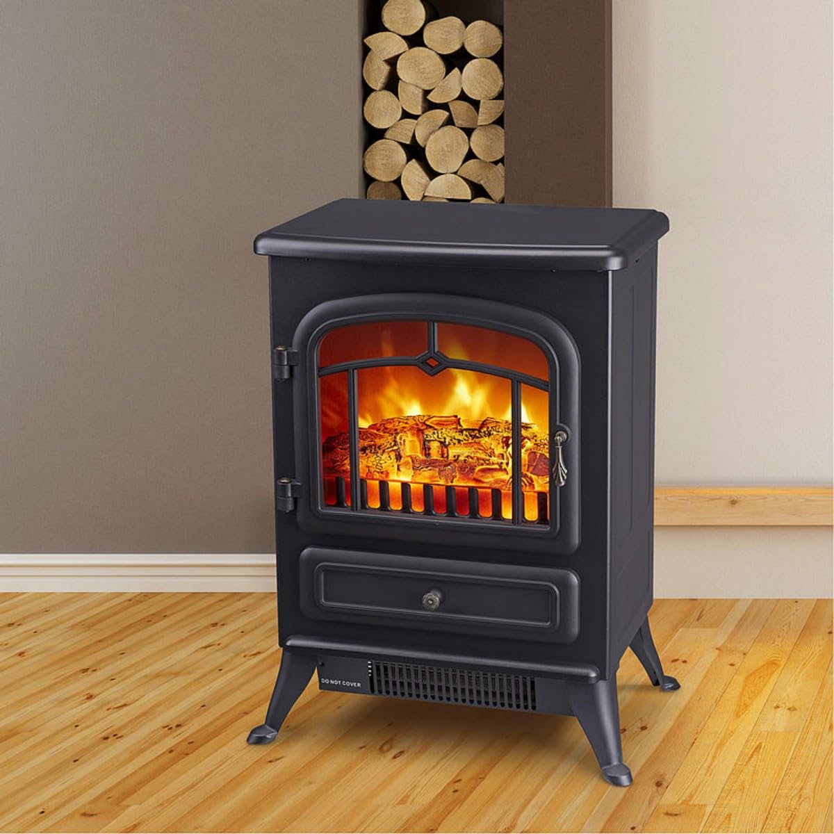 CONDERE Electric Heater ZR-8002, Freestanding Electric Fireplace