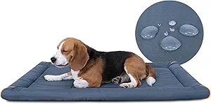 Miguel Oxford 900D Outdoor Waterproof Dog Bed for Metal Dog Crates Water-Resistant All Weather Pet Mat Durable Easy Wipe Clean Travel Indoor Outdoor Puppy Cat Crate Bed 36inch, Blue