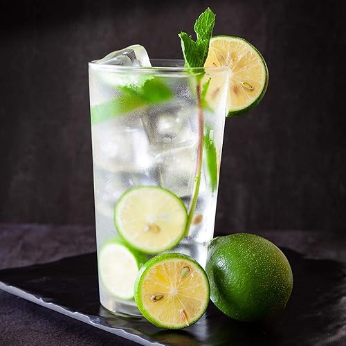 Miniatura 3 de Restaurantware Sumi - Juego de 12 vasos grandes de 19 onzas, sin plomo, aptos para lavavajillas, vasos de agua de vidrio para servir jugos de agua o