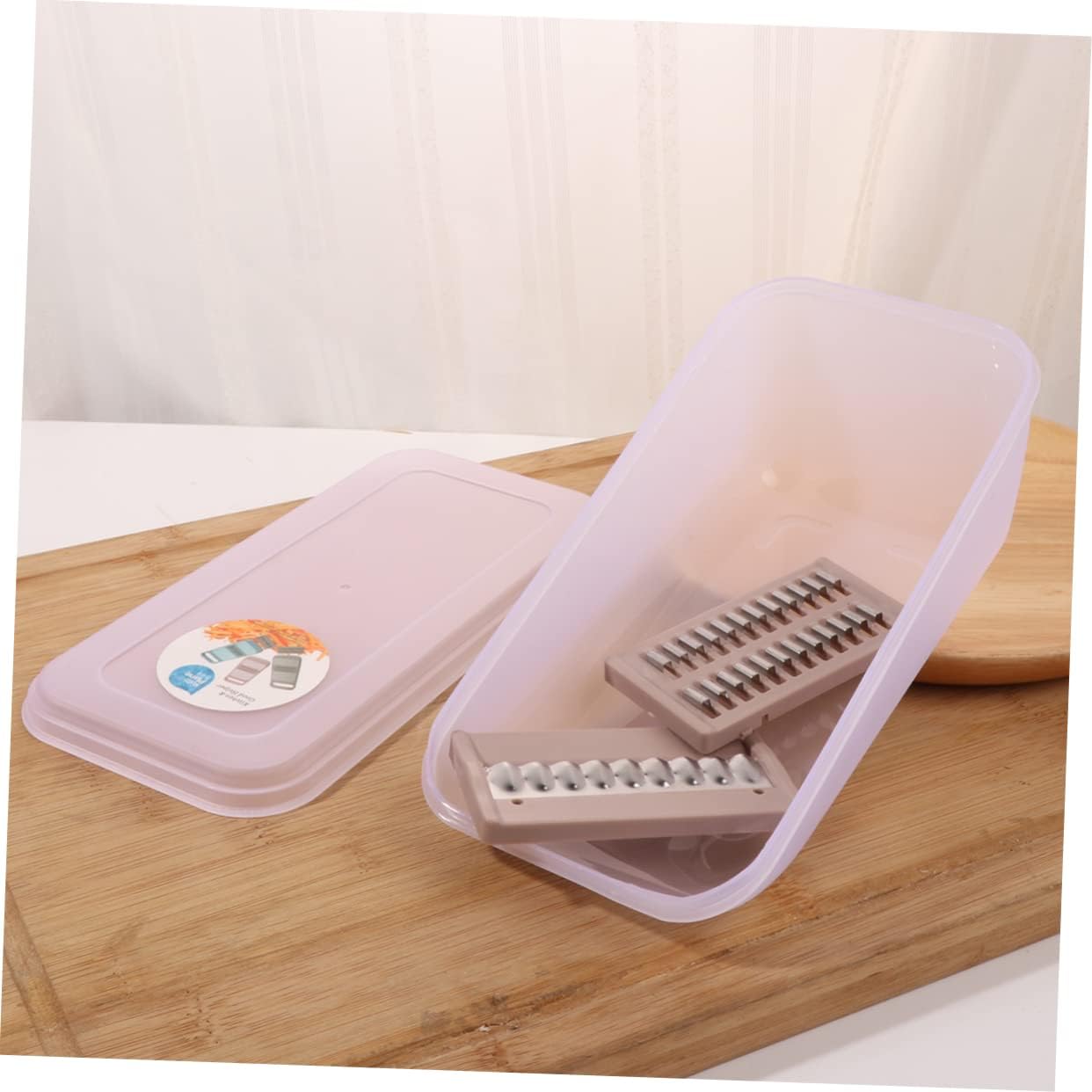 Garneck 2pcs Shredder Cheese Grater Multifunctional Box Grater Coarse Fine Blades Carrot Planing Tool Comfortable to Hold Handle