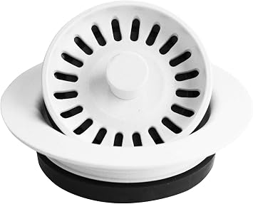 Karran Quartz QDFWH 3-1/2 in. Kitchen Sink Decorative Disposal Flange in White