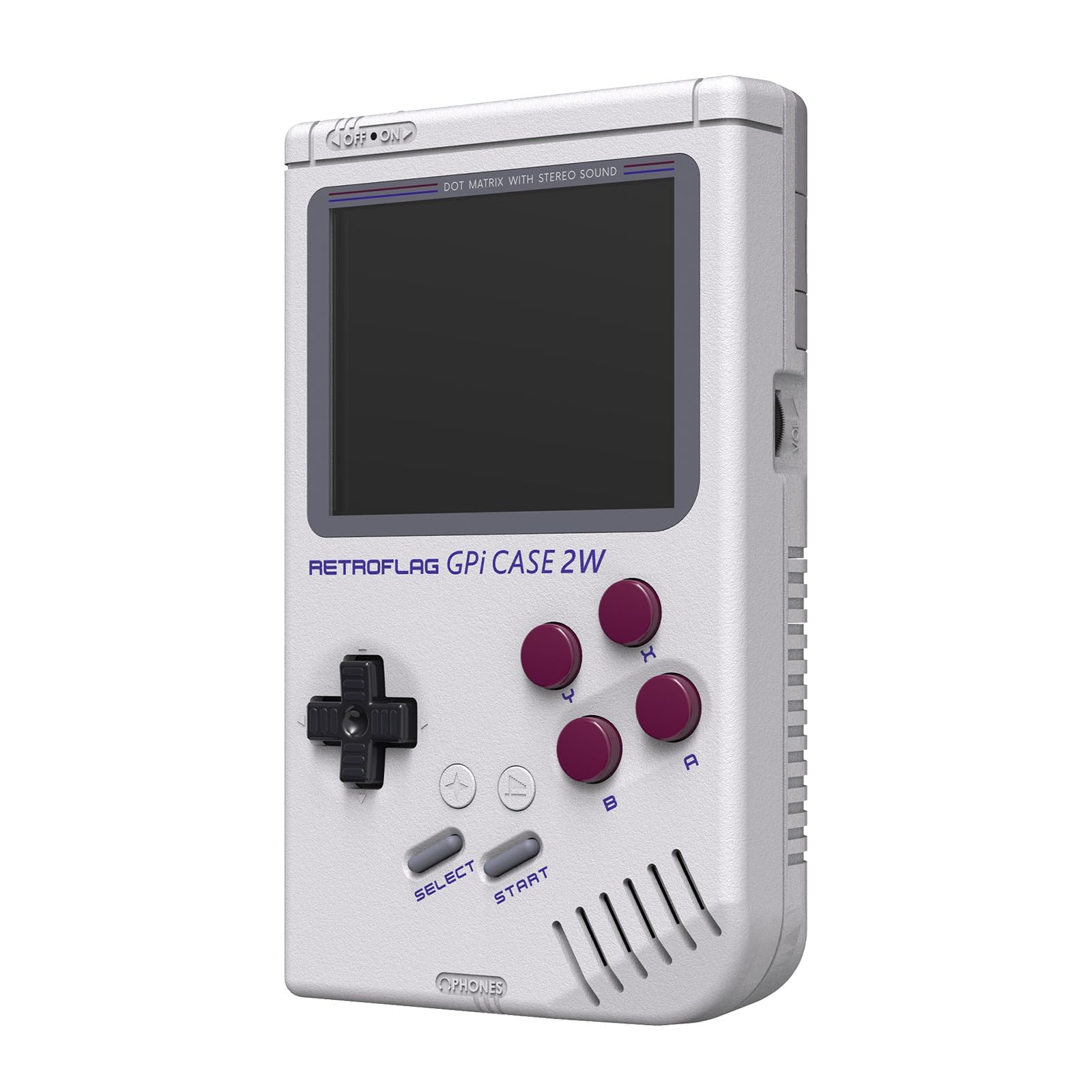 AKNES Retroflag GPi Case 2W per Raspberry Pi Zero/Zero W/2W | Schermo LCD IPS 3", Console di Gioco Retrò Portatile Batteria Ricaricabile per Sessioni Lunghe, Tasti Turbo & Scorciatoia