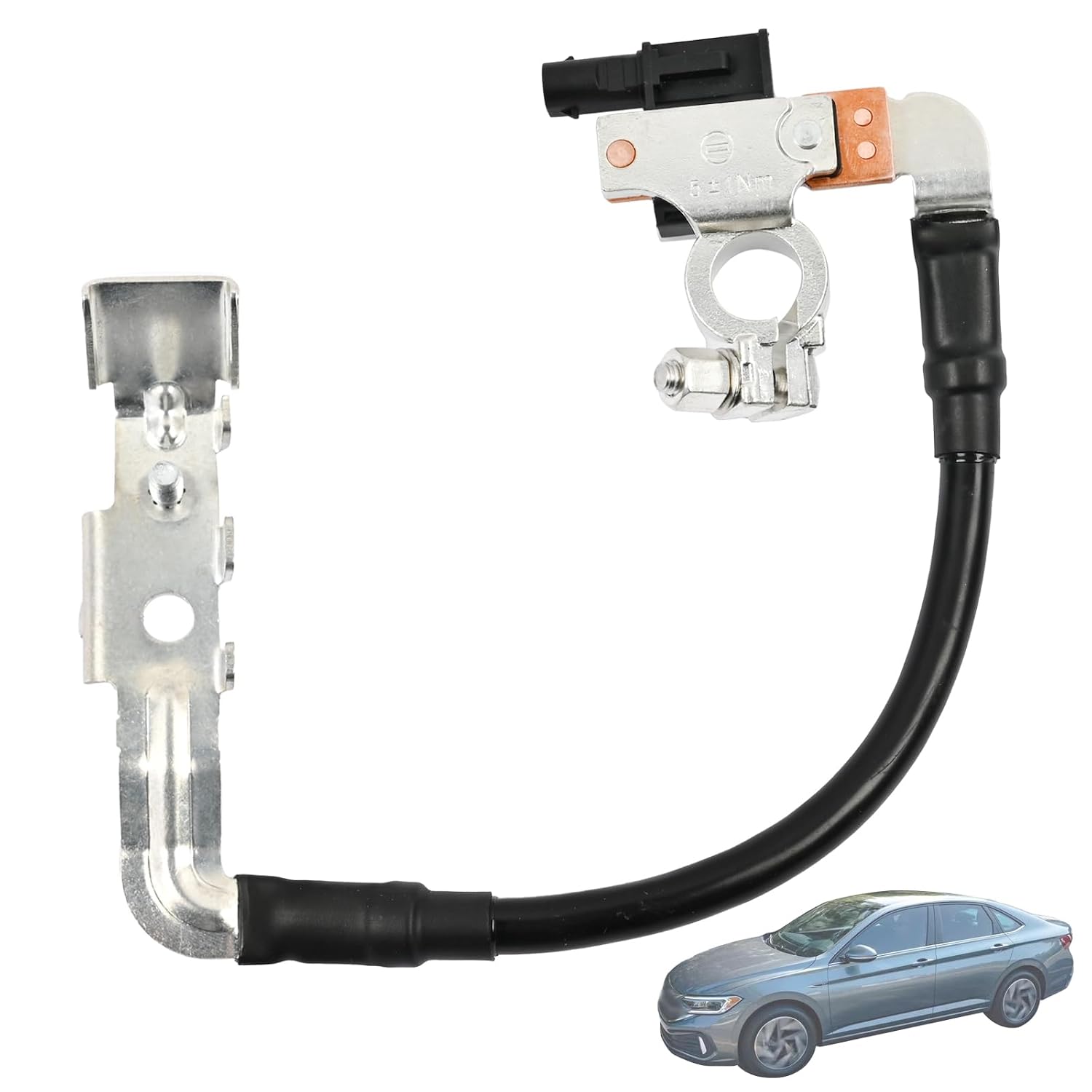 Negative Battery Sensor Cable 5Q0915181K, 5Q0915181J Compatible with Volkswagen Jetta/Taos/GTI/Golf/Arteon/e-Golf, for Audi A3/S3 2017-2020 Replace 5Q0-915-181-K, 5Q0-915-181-J