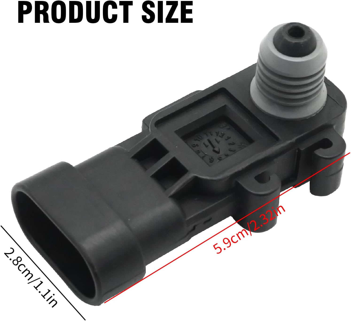 4593949AA Fuel Tank Vapor Pressure Sensor, Replacement for Jeep Grand Cherokee, Replacement for Dodge Ram 1500 2500 3500 4500 5500, Replacement for Chrysler 300, Replaces 04593949AB