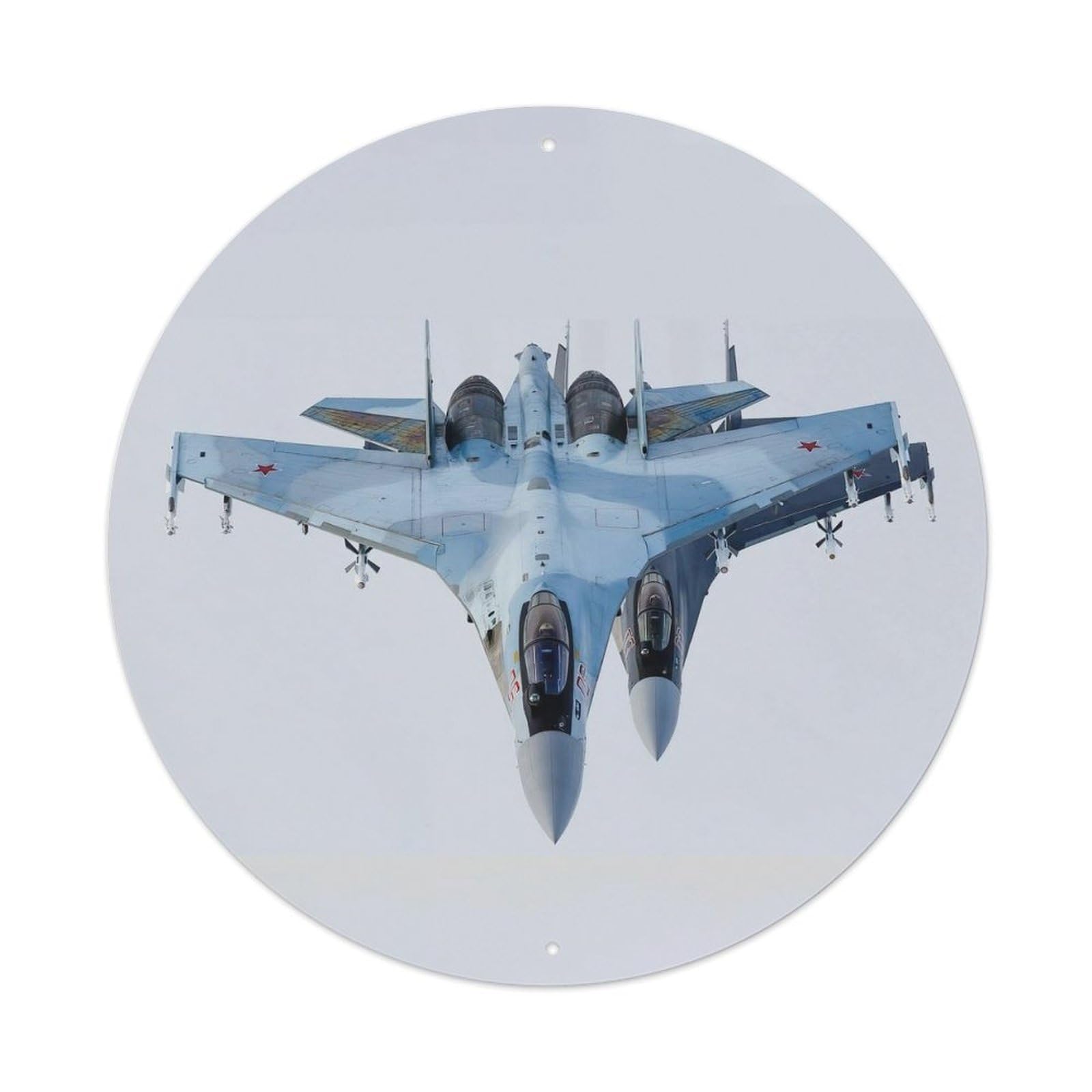 Su-35 Flanker Fighter Aircraft Military Aviation Metal Tin Sign