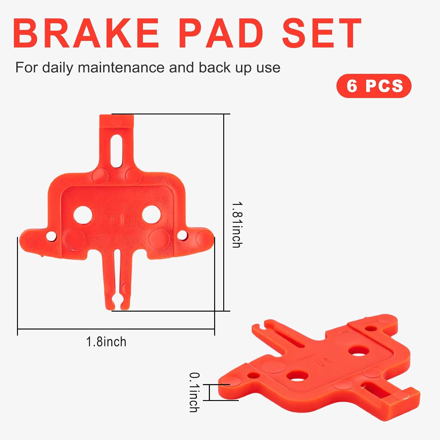 6PCS Bicycle Brake Pad Spacer, Hydraulic Road Bike Disc Empty Pinch Spacer Spreader Repair Insert Tool, Cycling Repairing Disk Pad, Universal for MTB, Moutain Dirt Bicycle