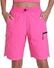 Womens Hiking Cargo Shorts Quick Dry Lightweight Shorts for Travel Athletic
