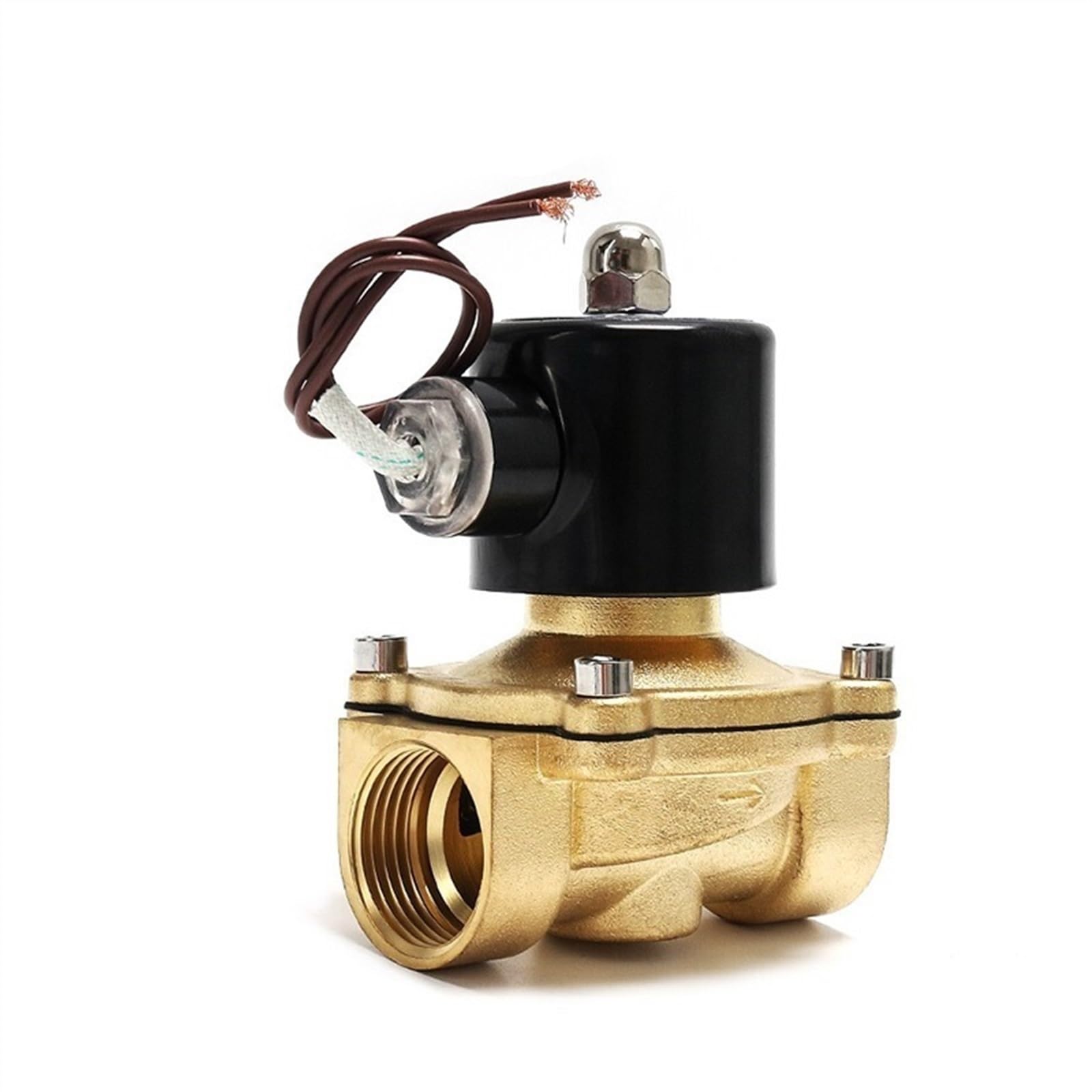 Électrovanne en laiton 1-1/2 220V anti surchauffe en continu