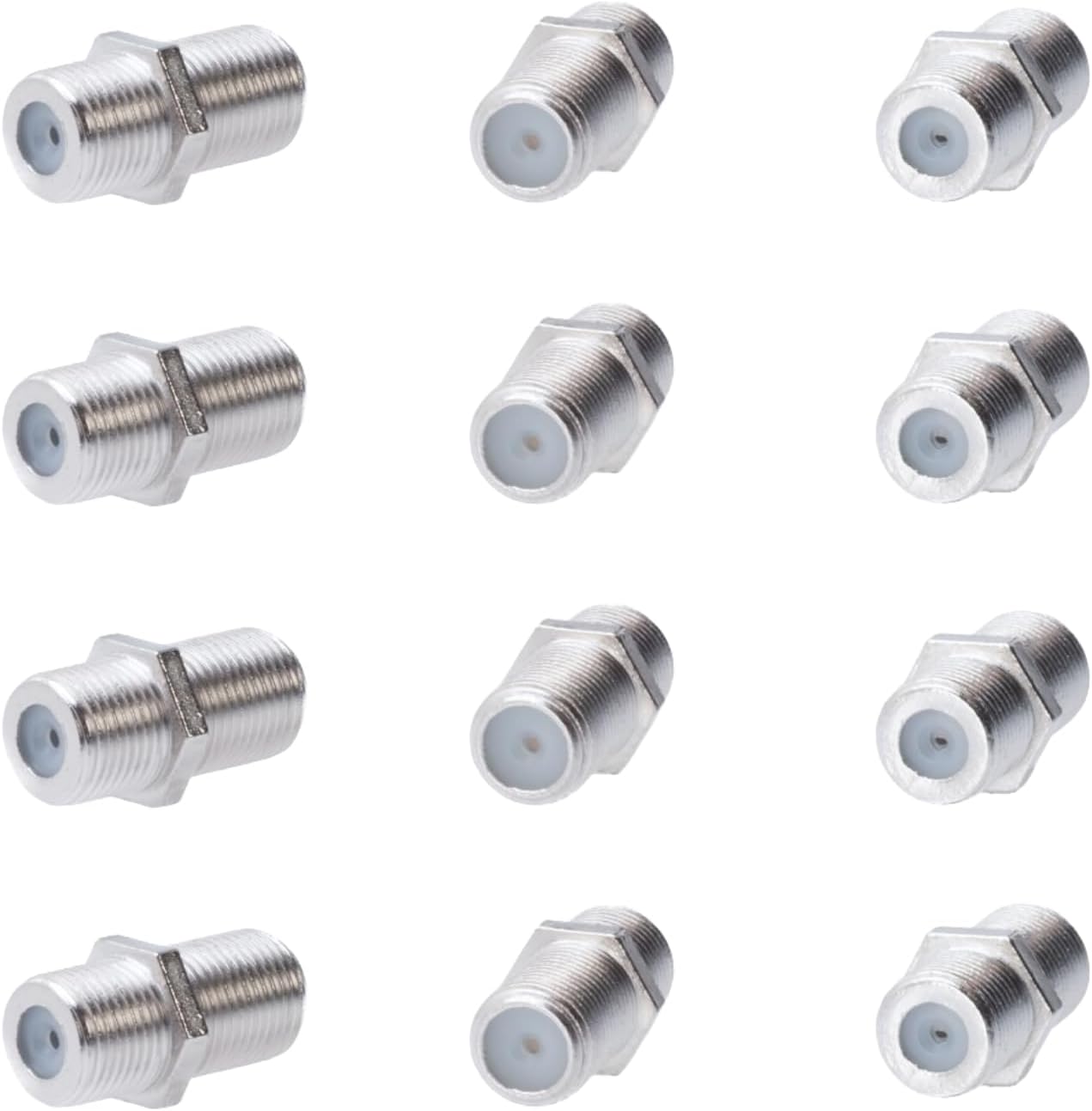 Cctv4Less F81 F-Type Female to Female Coupler, 4GHz RG6 Coaxial Cable Extension Connector Adapter for TV and Satellite - 20 Pack