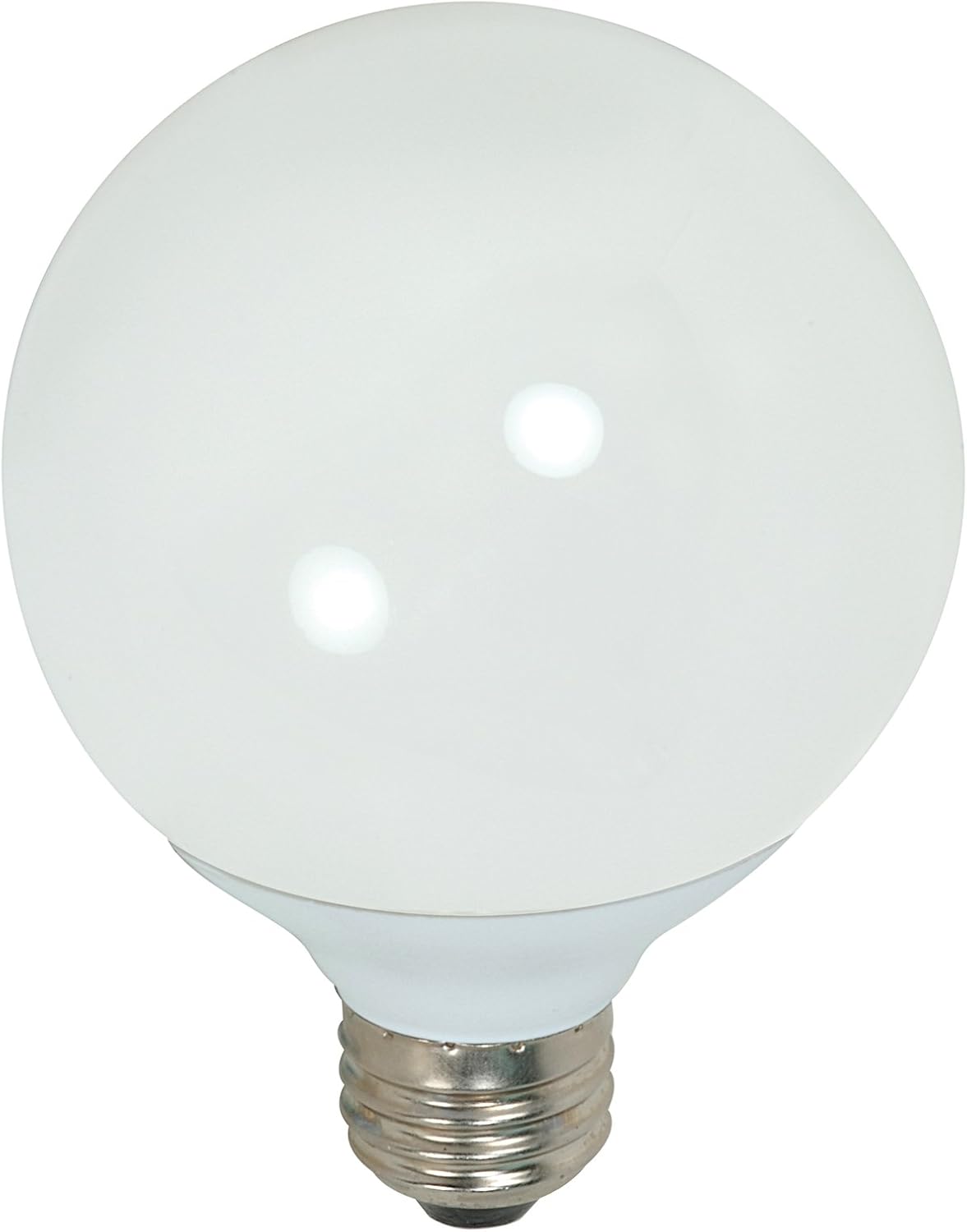 Satco S7305 15Watt Medium Base Globe, 4100K, 120V, Equivalent to 60