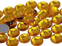 Vista 14 de Joyas de diamantes de imitación acrílicos redondos con parte trasera plana de 0.709 in, adornos de gemas de plástico para cosplay, disfraces