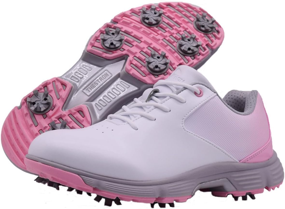 Waterproof Golf Shoes for Women Non-Slip Golfers Footwear Lightweight Professional Spiked Sport Sneakers