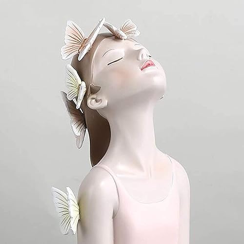 Miniatura 3 de Figuras de resina para niña, estatua de niña, manualidades, estatua, escultura, modelo, accesorio de foto, adorno de escritorio para decoración de