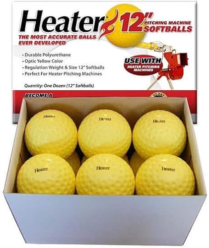 Heater Pelotas deportivas de 12 pulgadas para lanzar softballs por docena