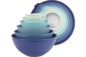 COOK WITH COLOR Mixing Bowls with TPR Lids