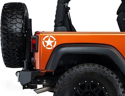 Miniatura 2 de Hooke Road Adhesivo decorativo para parachoques de estrellas, carrocería, camión, autos, decoración para Jeep Wrangler YJ TJ JK JL Gladiator Tundra