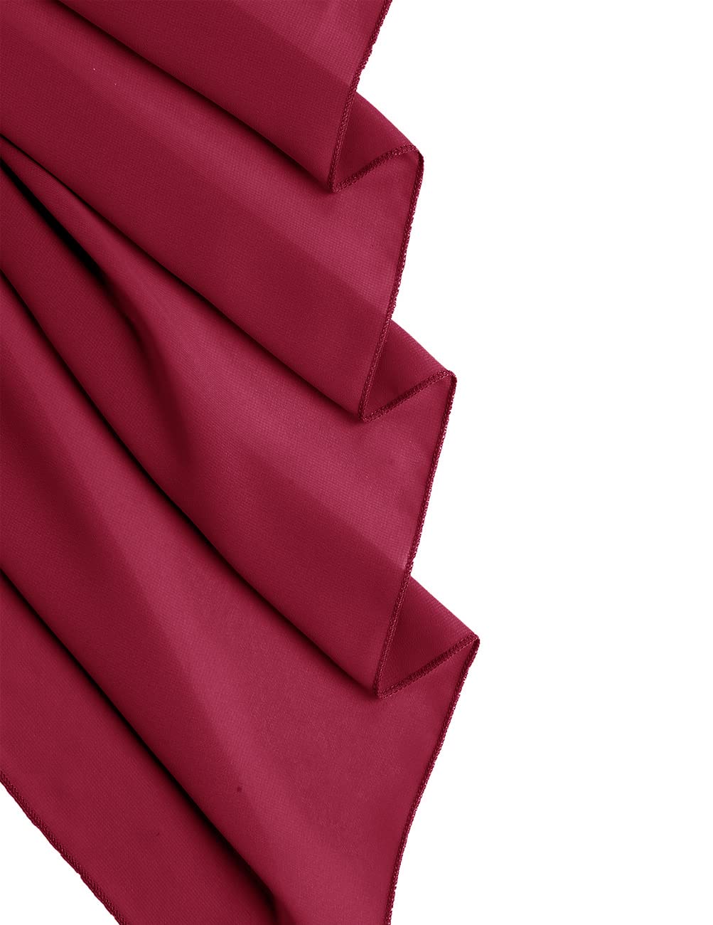 Bridesmay Szale i Otulacze do Sukni Wieczorowych, Szyfonowy Szal Ślubny dla Kobiet Dark Red L