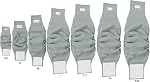 Teamoy 4pcs Couches réutilisables pour chiens mâles, bande de chiots lavables (L1, Noir+ Gris+ Vert+ Violet)