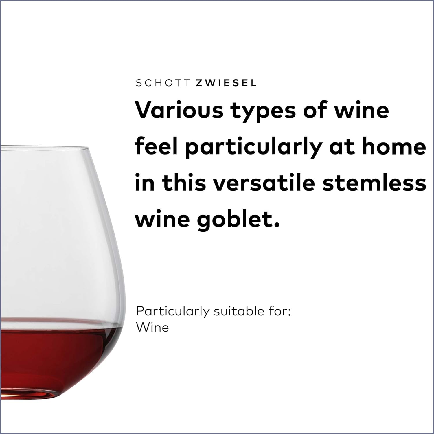 SCHOTT ZWIESEL Forté Rocks Glass (Set of 6), Stemless Tumbler for Various Types of Wine, Dishwasher-Safe Tritan Crystal Glasses, Made in Germany (20 Ounce) - Image 3