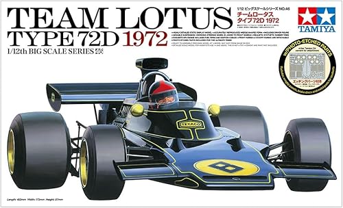 Miniatura 5 de Tamiya 12046 1/12 Equipo Lotus Tipo 72D 1972 Kit de modelo de plástico
