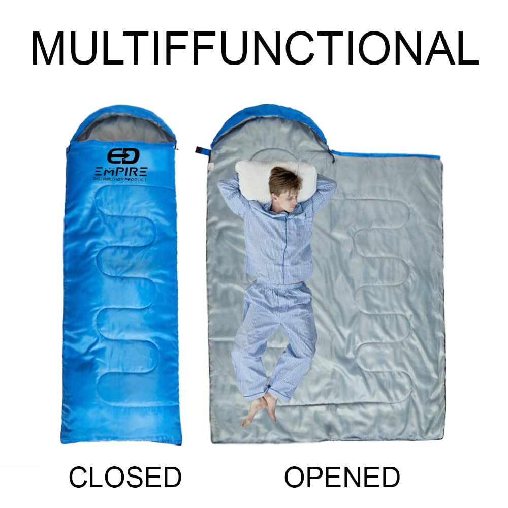 Sac De Couchage Double Where Tomorrow 190x150 Cm - Pour 2 Personnes Camping Voyage - Imperméable