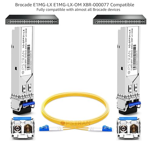 Vista 207 de Módulo óptico del transmisor-receptor de 1000BASE-SX SFP compatible con Cisco GLC-SX-MMD GLC-SX-MM SFP-GE-S GLC-SX-MM-RGD 850nm 1,804.5 ft DDM For