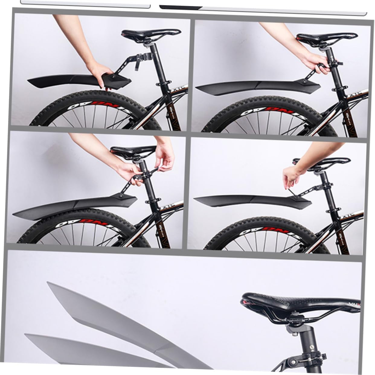 Bike Mud Guard for Bicycles Durable Cycling Accessory Streamlined Resistant Black for Road and Mountain Bikes
