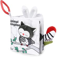 Vicloon Baby Soft Cloth Books, Touch and Feel High Contrast Book Toys