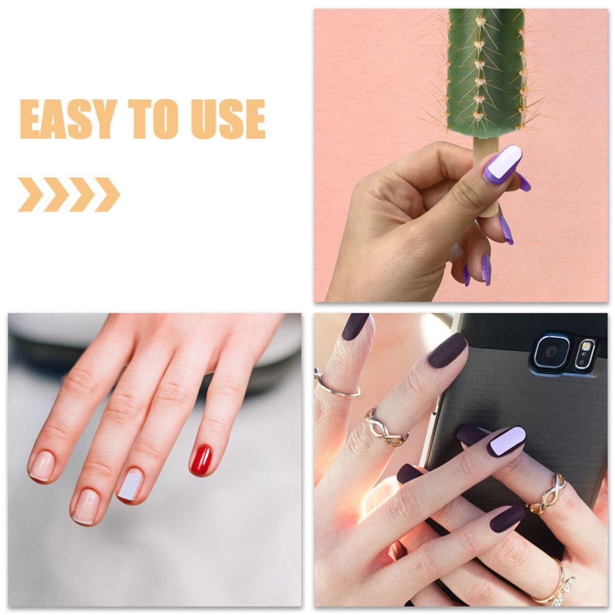 6 Sheets Adhesive Silk Nail Wrap for Reinforcement and Protection