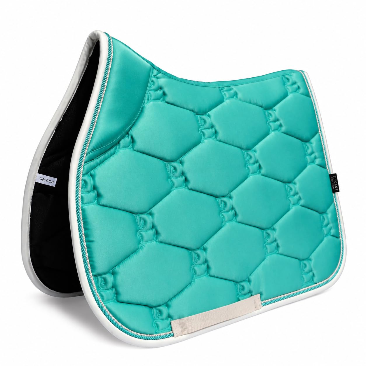 Elite Range Premium Jumping Saddle Pad Peacock Glow Green Cob