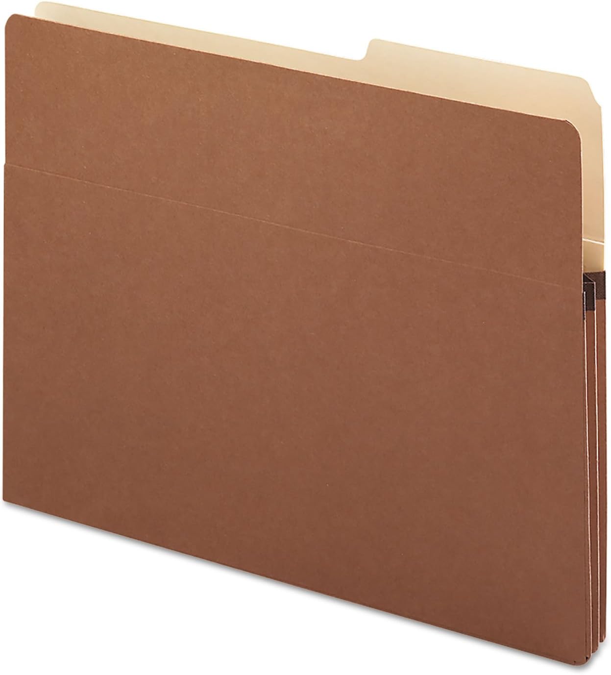 Smead File Pockets, 2/5-Cut Tab Right Position, Guide Height, 1-3/4 Expansion, Letter Size, Redrope, 25 per Box (73085)