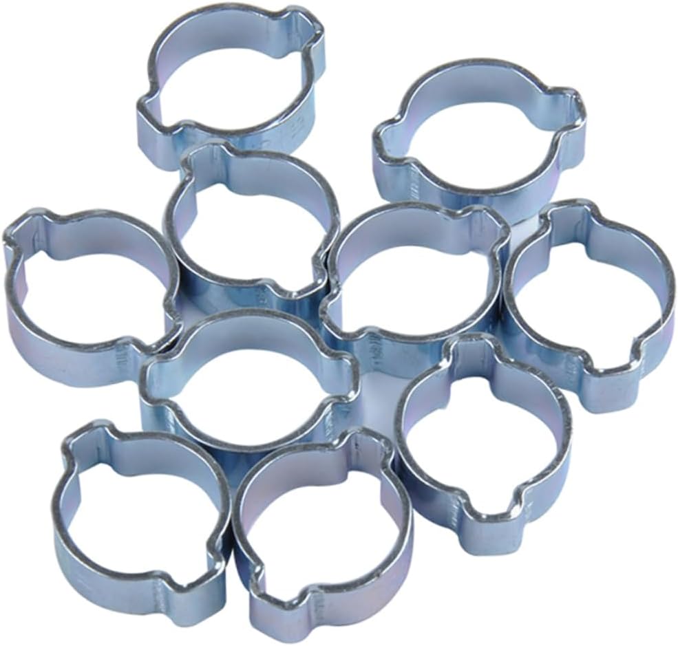 160pcs 8 Specifications Carbon Steel Hose Clamps for Line Black Tube Clamp Dual