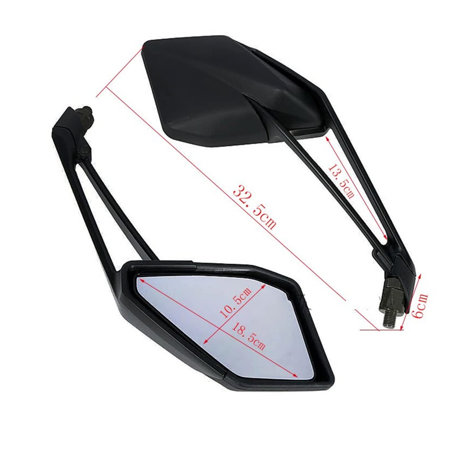 Moto Specchietti Per Kawasaki Per Z1000 Per Z Per 1000 2014-2020 2015 2016 2017 2018 2019 Nero L & R Specchi retrovisori per moto Specchietti Laterale