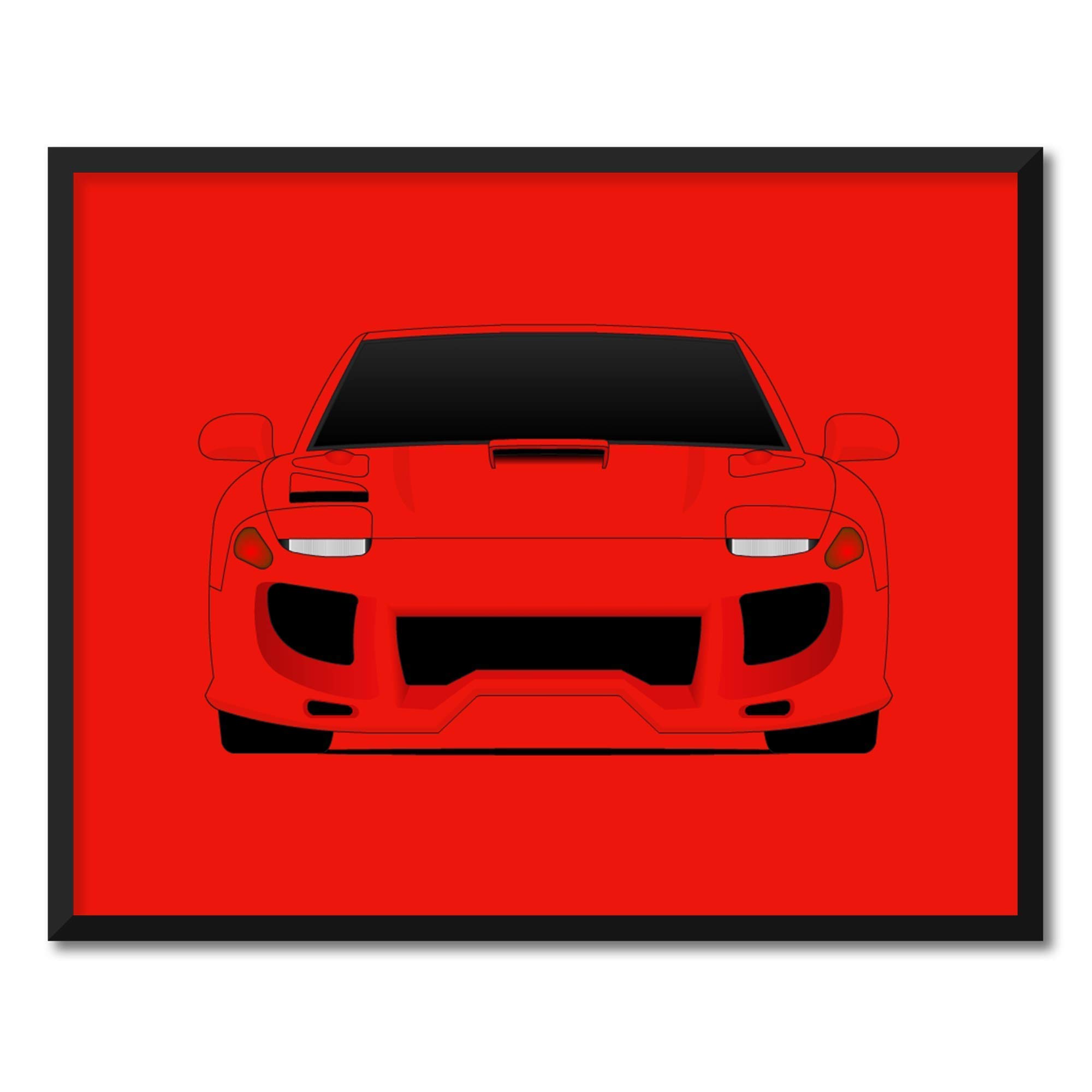 CUSTOMIZABLE COLOR: Dodge Stealth from the Fast and the Furious Inspired Poster Print Wall Art Decor