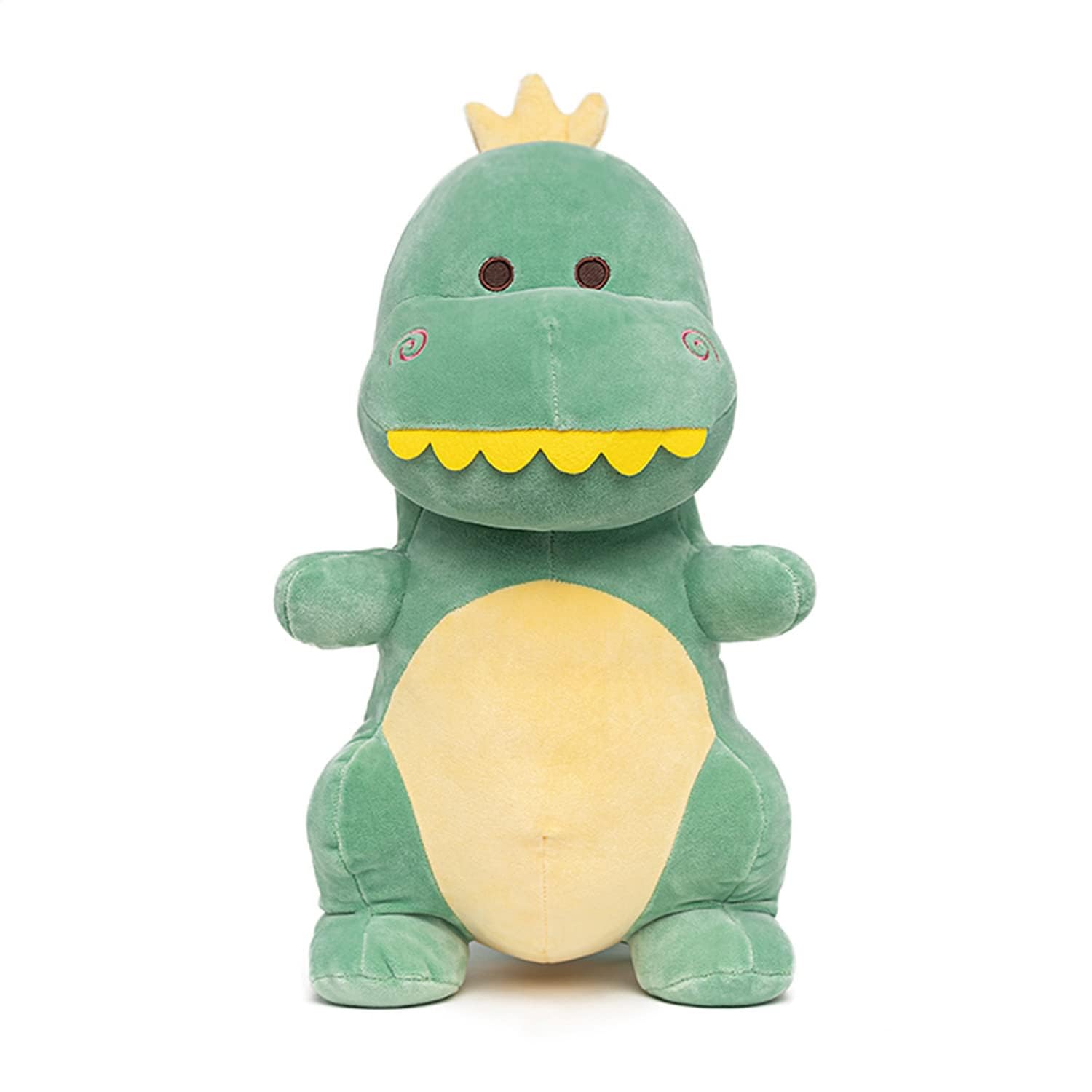 Adorlynetty Big Dinosaur Plush Toy, 15.7" Dinosaur Stuffed Animal, Cute T-Rex Plush, Green