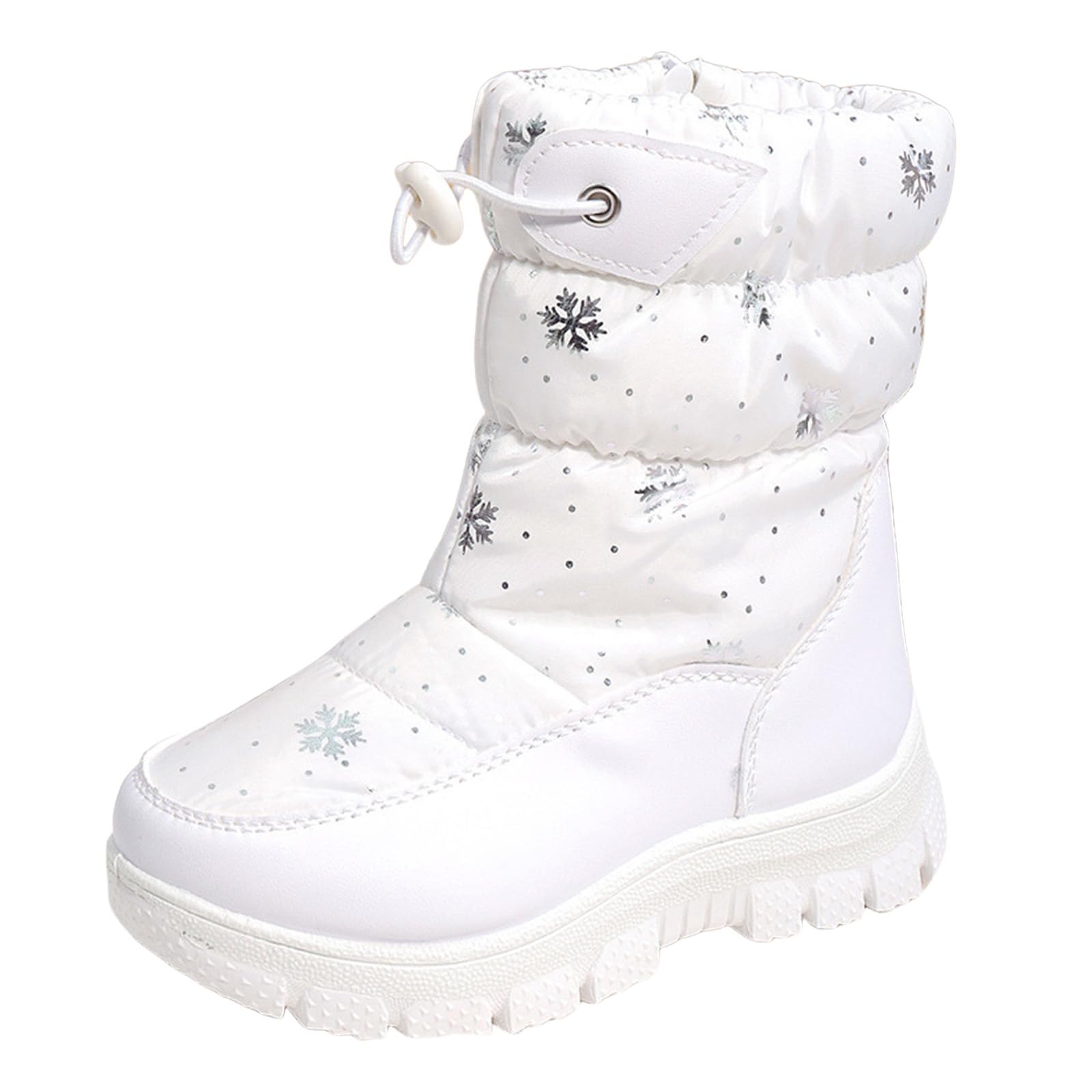 Générique Bambini Stivali per Ragazze Stivali invernali per Bambini, caldi e spessi, comodi e caldi, scarpe invernali da equitazione alla moda occidentale
