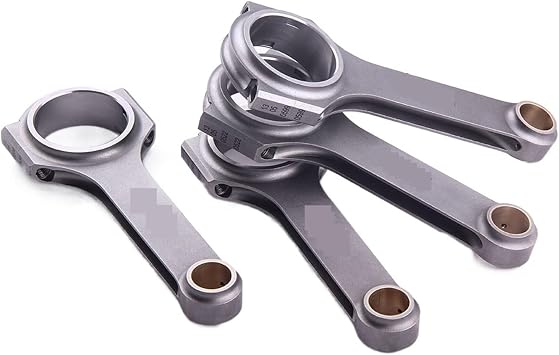 Forged 4340 EN24 H-Beam Connecting Rods ARP Bolts Compatible With Acura & D16 / ZC Forged 4340 Bolts Balanced Shot Peen Floating TUV