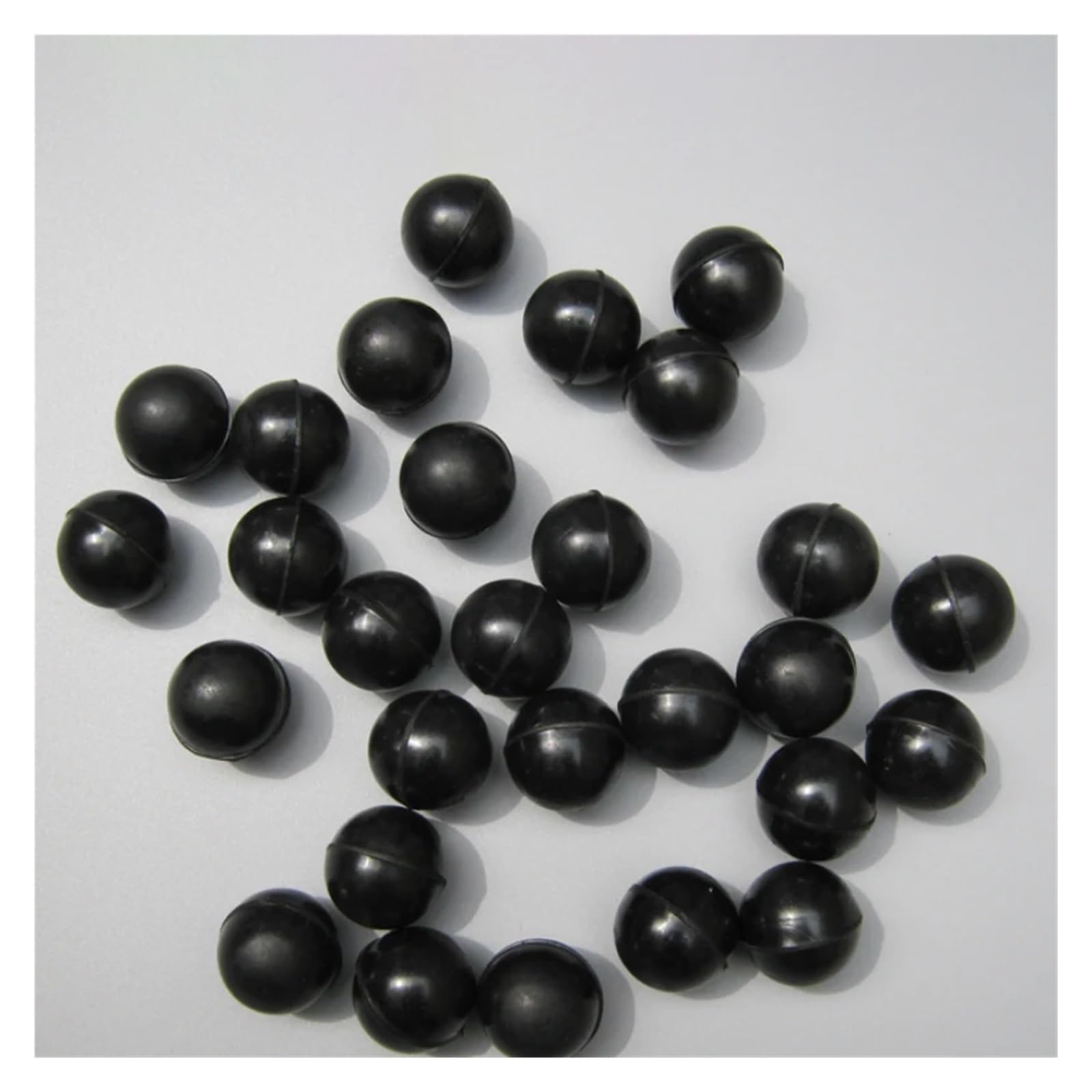 1-5 Stück runde, massive schwarze Gummikugeln zur Vibrationsreinigung von Sieben, elastisch, Durchmesser 43/45/48/50/53-127 mm, industriell(100mm,2PCS)