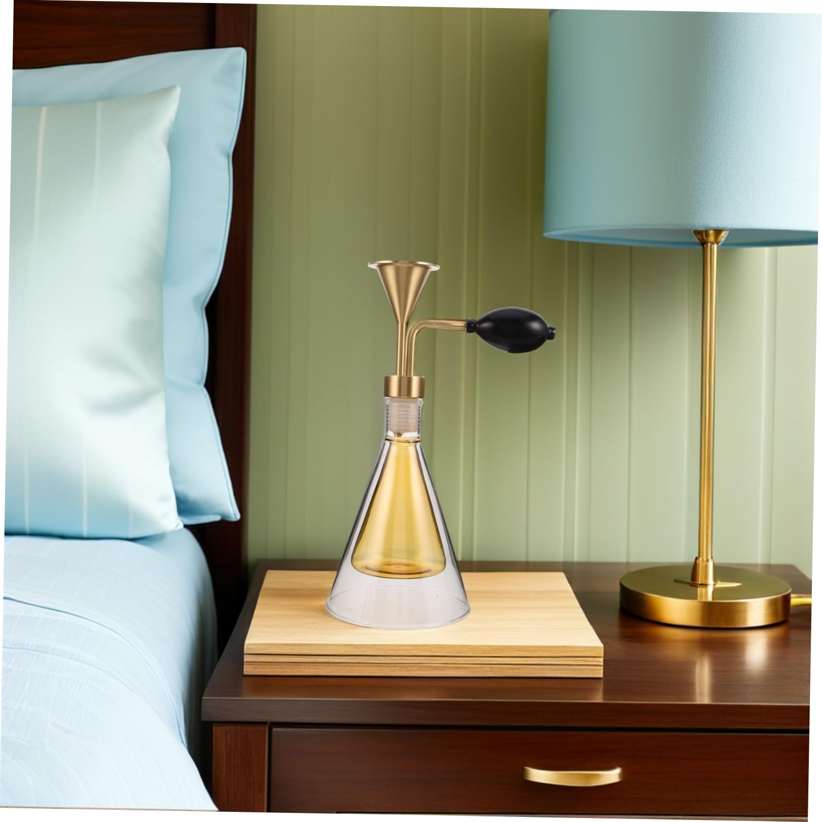 FRCOLOR Diffusore di Fragranze per Spa in Vetro Compatto Oli Essenziali Intercambiabili, Design Raffinato e Adatto per Uso Quotidiano Aromatico
