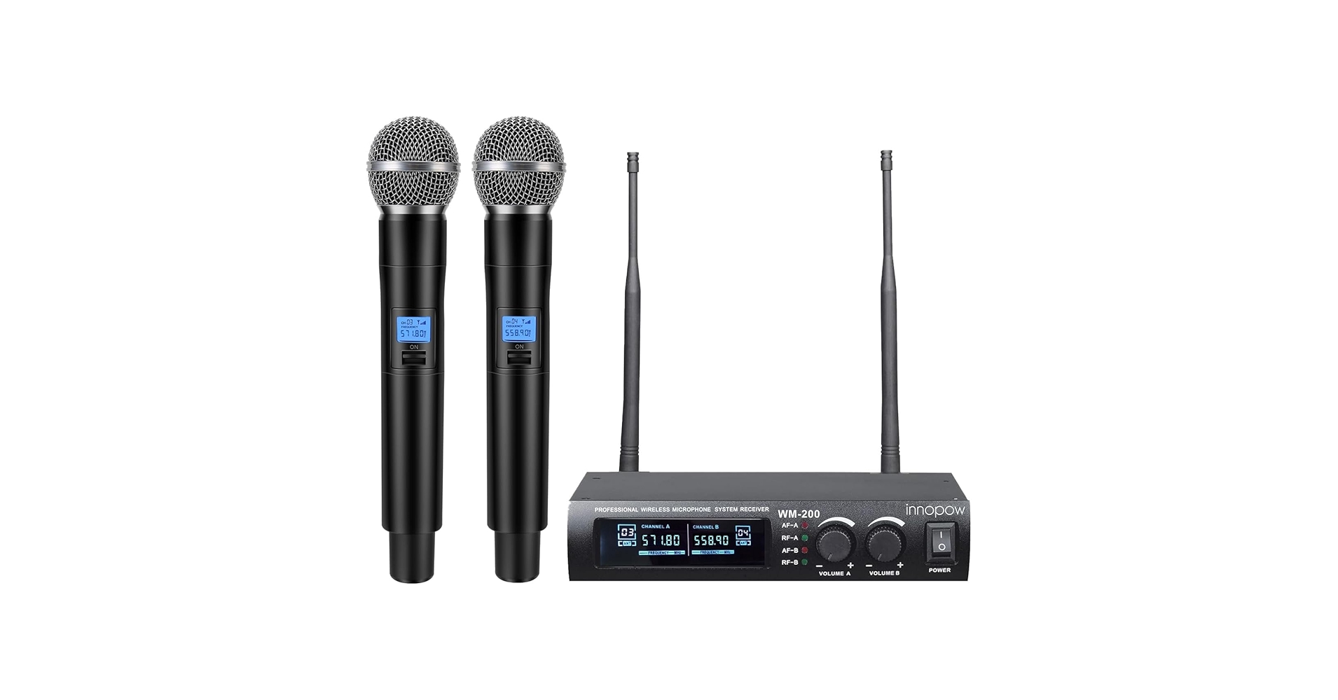 プロ仕様UHFワイヤレスマイクシステム Wireless Microphone Amazon.com: Profession Wireless Microphone System, UHF