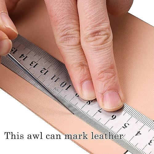 Miniatura 6 de Break Leather Art Cubierta para rascar con mango de madera, diseño de calabaza, tela de cuero, mango de madera, herramienta de punzón para punzón (1)