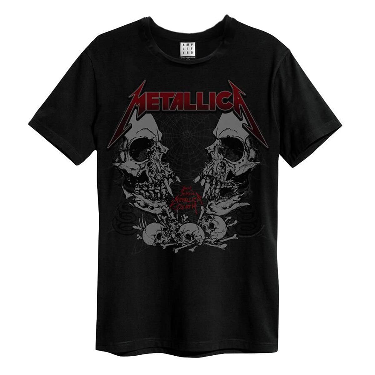 Metallica Amplified Collection - Birth School Uomo T-Shirt Nero S 100% Cotone Regular