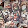 Alideco 150pcs Vintage Forest View Scrapbooking Paper for Journaling Supplies, Decorative Craft Paper for Junk Journals (senlinyouji) #1