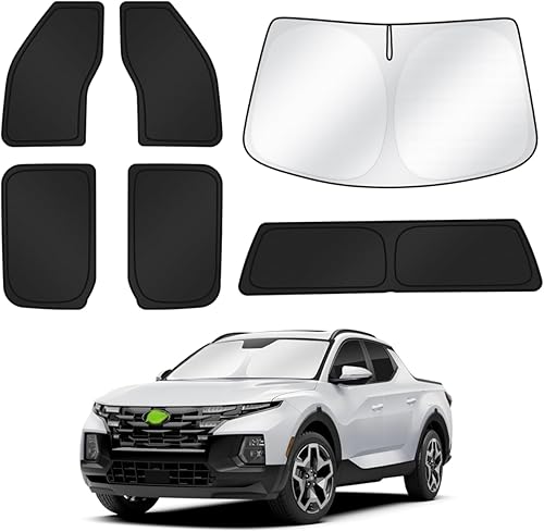 Miniatura 100 de Parasoles para parabrisas de automóvil, cubierta para ventana lateral y trasera, protección de privacidad, mantiene el vehículo fresco, color negro