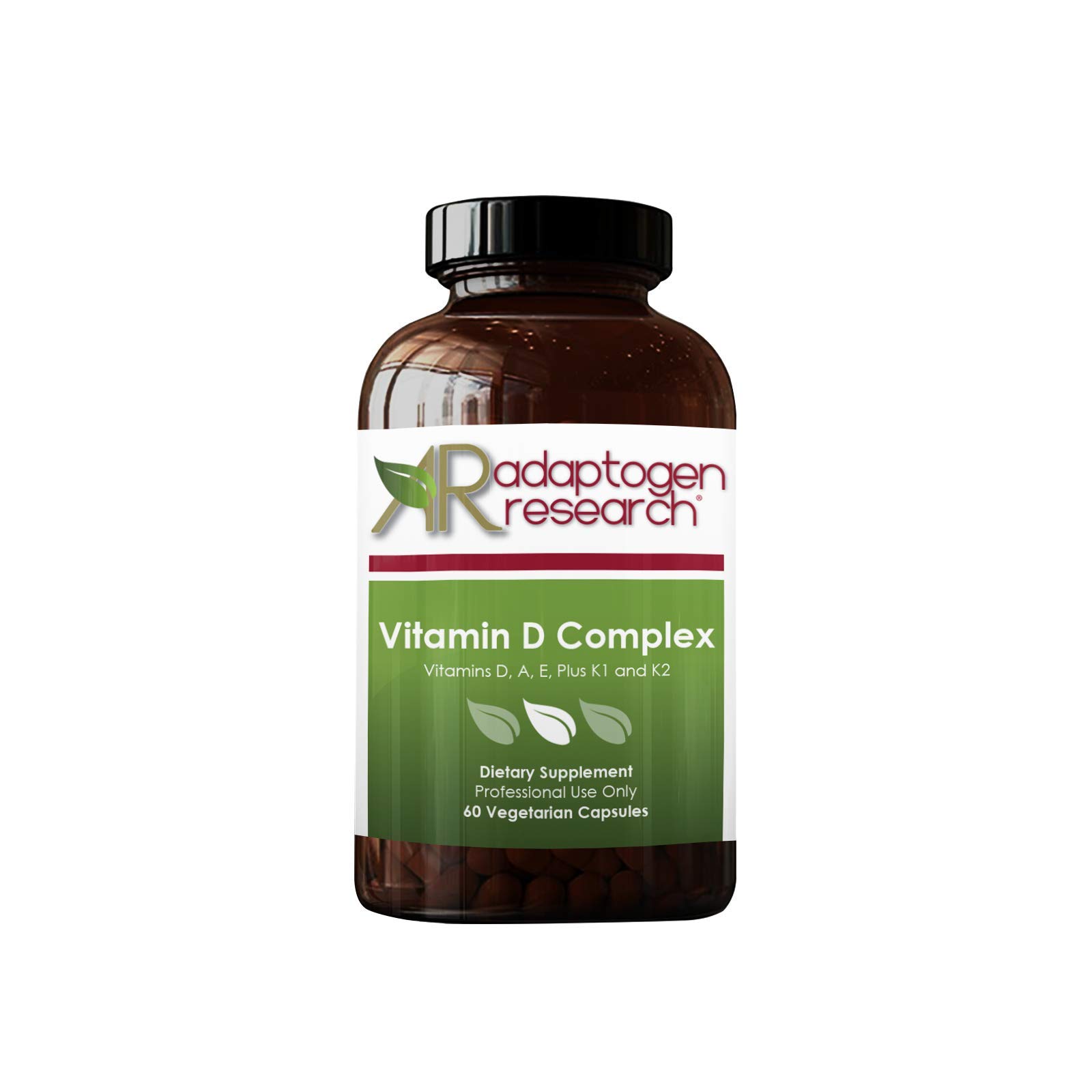 Vitamin D Complex | D3 5000IU with Vitamin A, E (tocopherols and tocotrienols), K1 + K2 | Fat Soluble Vitamins Blend | 60 Softgels