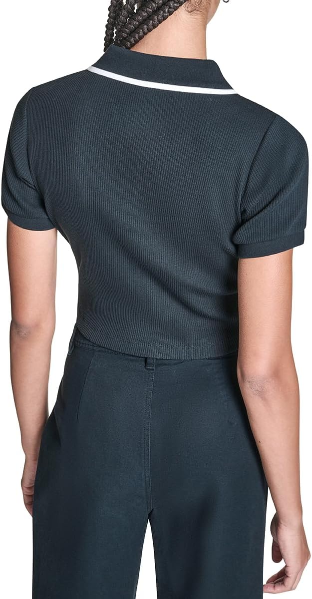 Converse Womens Cropped Star Chevron Polo - Image 3