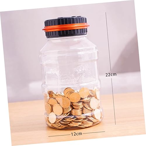 Miniatura 9 de 1pc Alcancía electrónica Contenedor de plástico Monedas de plástico Caja de ahorro de efectivo automático de dinero contando el banco de monedas