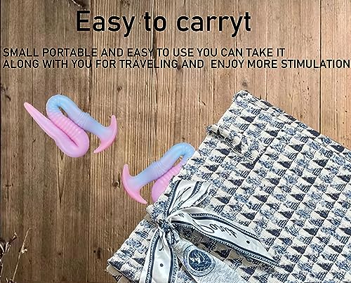 Miniatura 6 de Amazbee Silicona Anal Plugs Anal Dildo Glowing Dildo Colorido Suave Entrenamiento Anal Para Mujeres Super Largo Butt Plug Hombres Parejas Anal Sex Toy Powder Blue-M