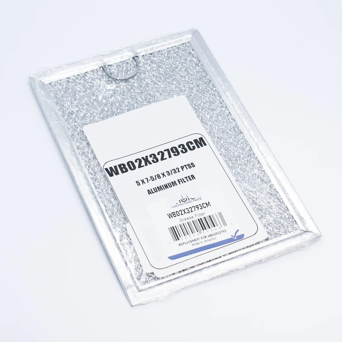 Replacement for 2 Pack of WB02X32793 for GE Range Vent Hood Microwave Aluminum Grease Filter compatible with Choice Manufactured Parts.
